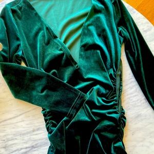 Velvet Emerald Green Dress